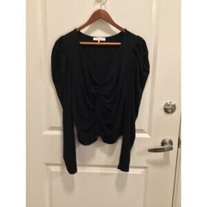 Frame - Agnes Knit Top in Noir